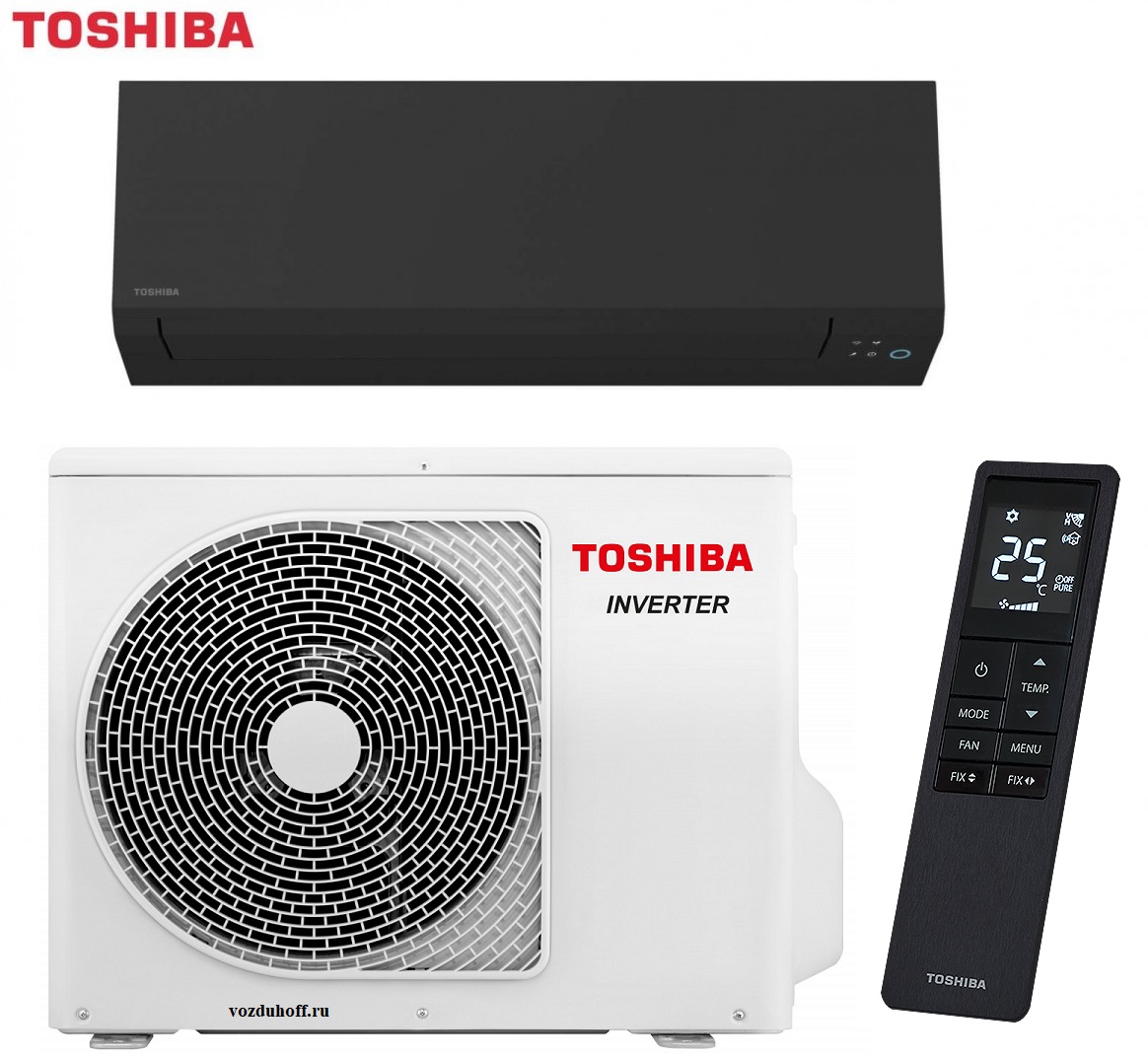 Toshiba RAS-B18G3KVSGB-E/RAS-18J2AVSG-E1 SHORAI EDGE Black R32