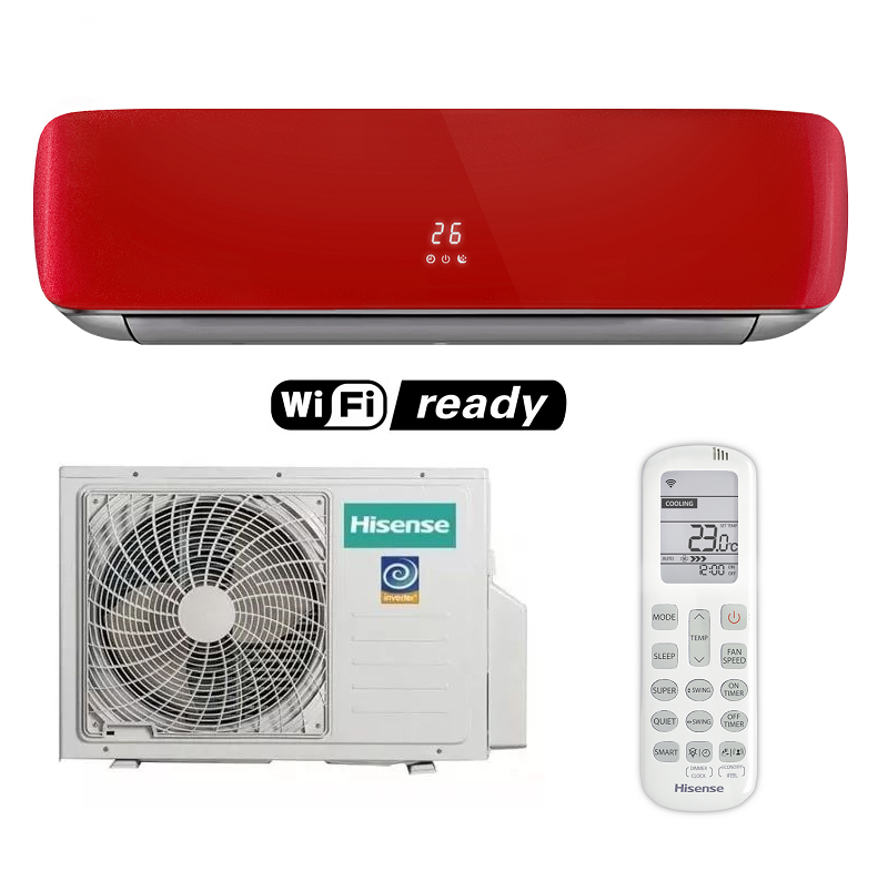 Hisense AS-13UW4RVETG00(R) RED CRYSTAL SUPER DC Inverter